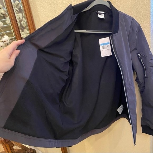 NWT~NIKE Men Navy Sportswear Style Essentials Lined Bomber Jacket Size Medium - Picture 5 of 10